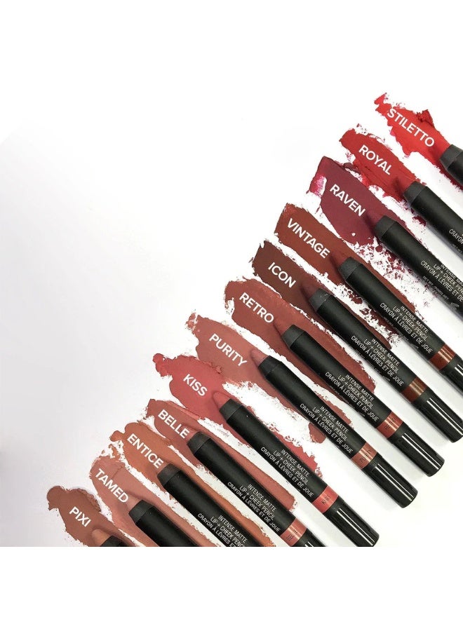 NUDESTIX Intense Matte Lip and Cheek Pencil 2.8g- Kiss - Image 4
