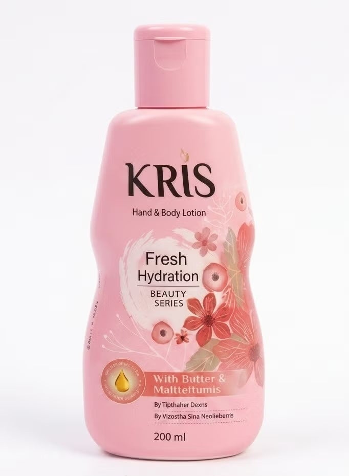 Fresh Hydration Hand & Body Lotion with Shea Butter & Multivitamin On-The-Go 200ml