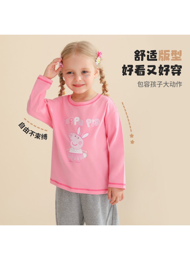 peppa Pig Spring Long-sleeve T-shirt For Boys & Girls - Soft & Comfortable Kids' Base Layer Top - Image 4