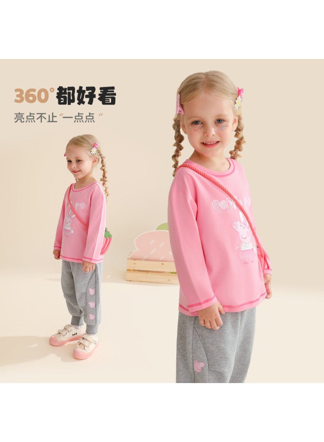peppa Pig Spring Long-sleeve T-shirt For Boys & Girls - Soft & Comfortable Kids' Base Layer Top - Image 5