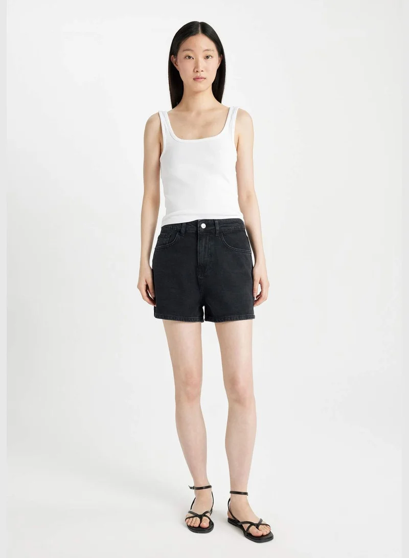 DeFacto Mom Fit Jean High waist Super Skinny Hem Short