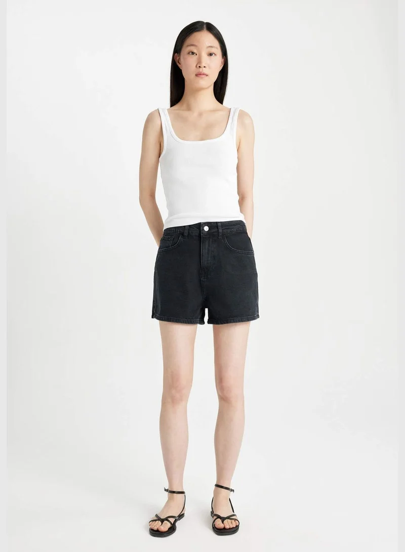 DeFacto Mom Fit Jean High waist Super Skinny Hem Short
