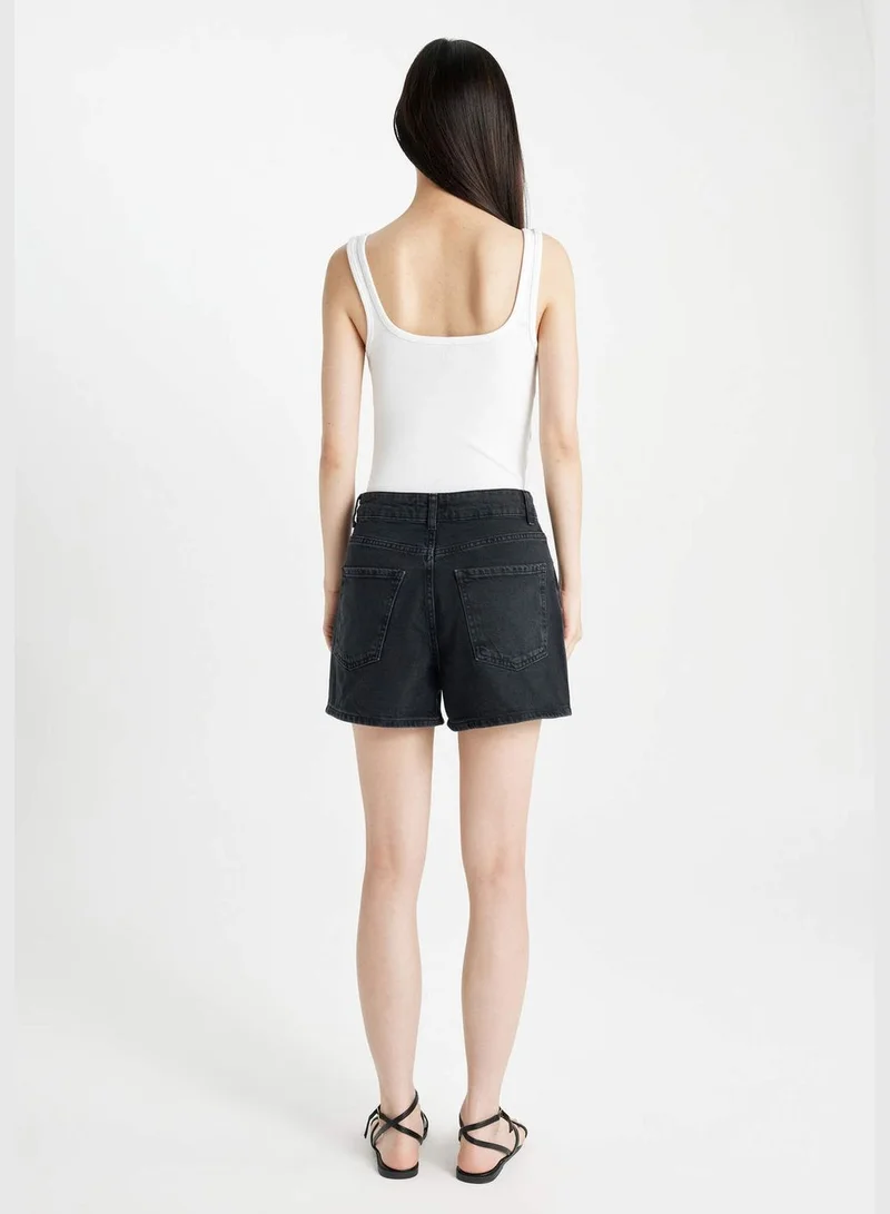 DeFacto Mom Fit Jean High waist Super Skinny Hem Short