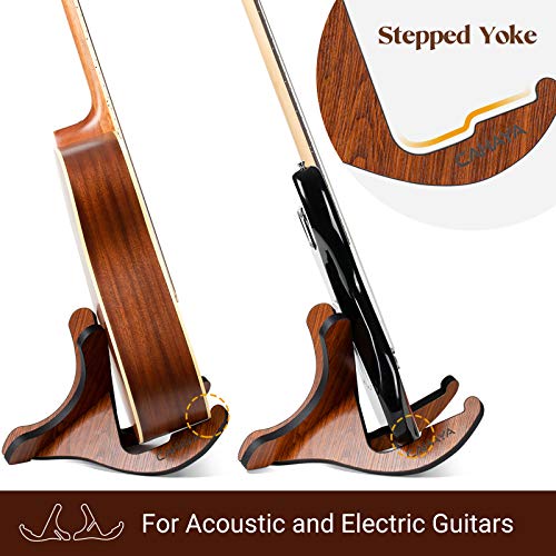 CAHAYA Guitar Stand Wood Universal Wooden Guitar Stand for Dreadnought Acoustic Classical Electric Bass Guitars CY0228 - Image 2