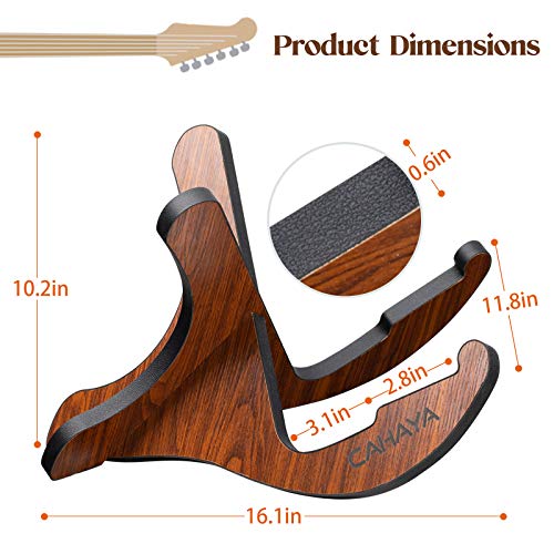 CAHAYA Guitar Stand Wood Universal Wooden Guitar Stand for Dreadnought Acoustic Classical Electric Bass Guitars CY0228 - Image 3