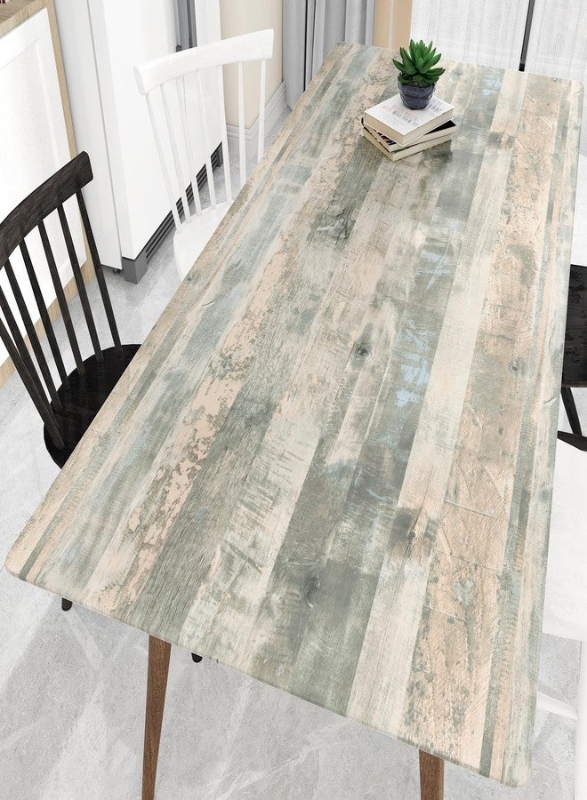 Wallercity ورق اتصال Wallercity رمادي/أخضر من نوع Butcher Block، ورق اتصال عتيق من نوع Wood Grain، غلاف من الفينيل، سطح عمل، ورق حائط خشبي قابل للتقشير واللصق، ورق حائط خشبي ذاتي اللصق للخزائن والطاولات 15.8 بوصة × 78.7 بوصة - Image 4