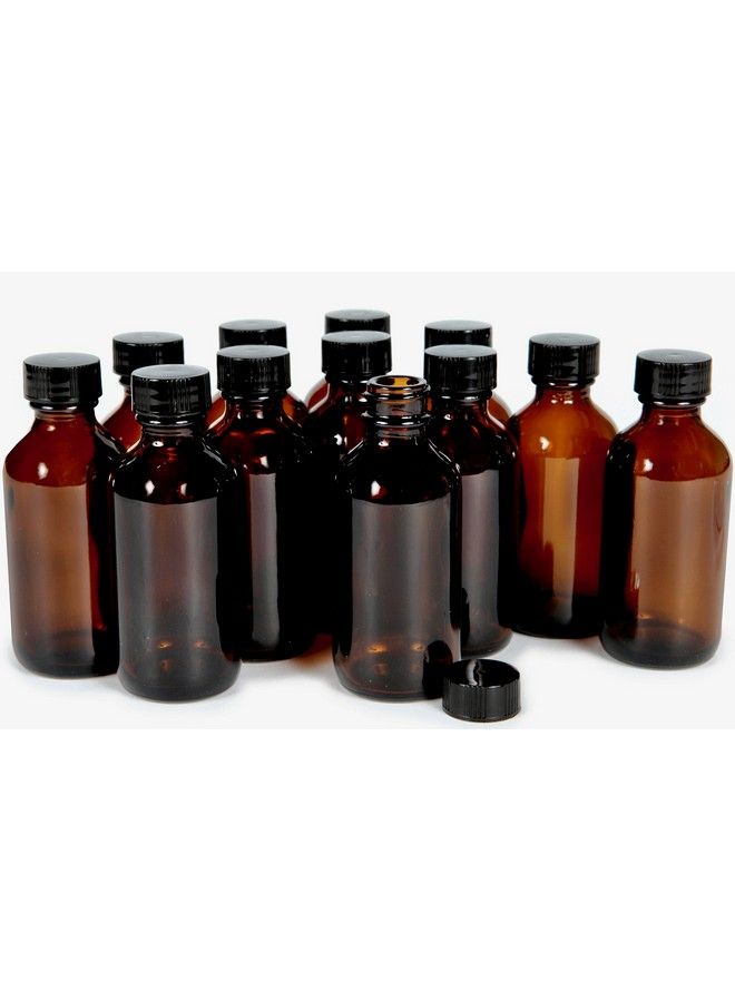 Vivaplex 12 زجاجات عنبر سعة 2 أونصة مع أغطية - Image 1