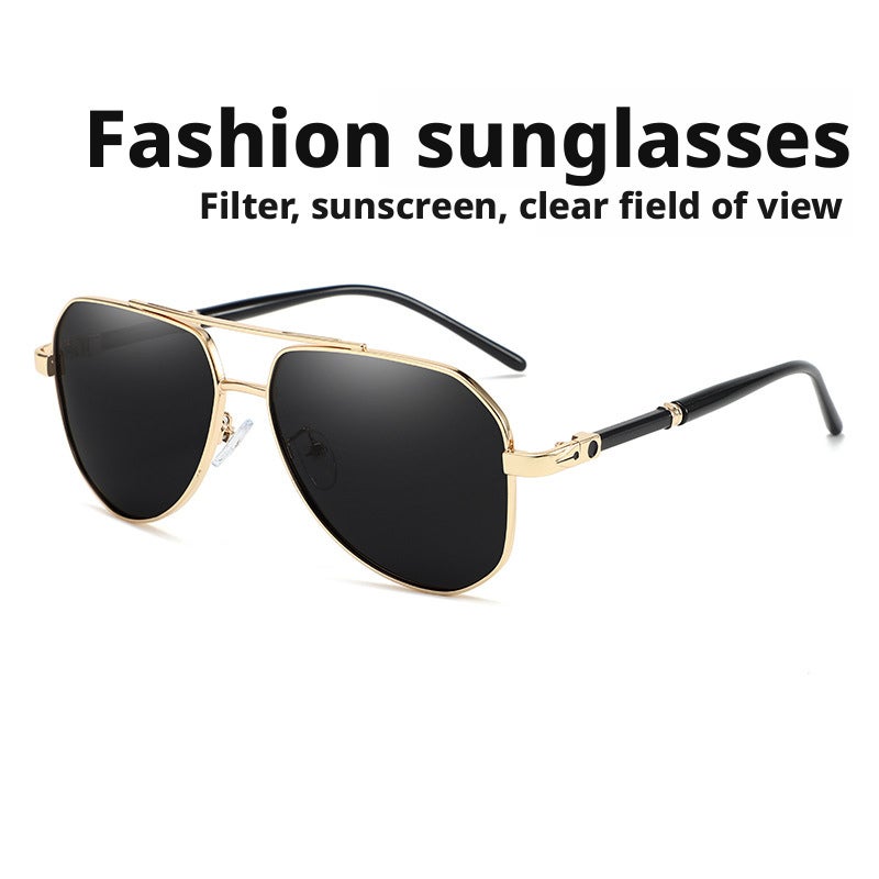 Men's Polarized Aviator Metal Sunglasses - Image 3