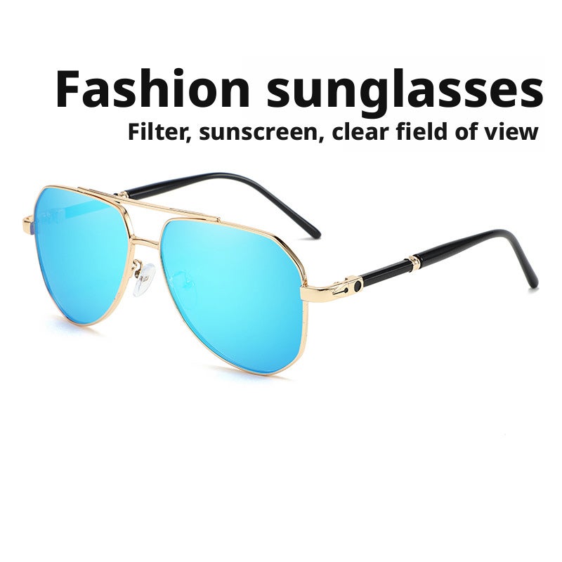 Men's Polarized Aviator Metal Sunglasses - Image 5