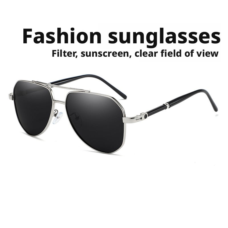 Men's Polarized Aviator Metal Sunglasses - Image 4