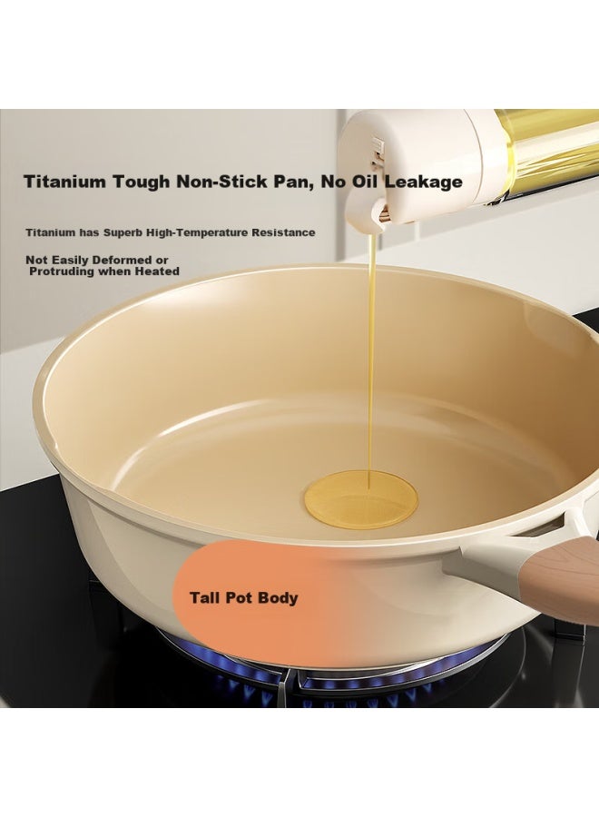 Amercook Titanium Ceramic Frying Pan, Non-stick Coating, Ideal For Frying Eggs And Steaks, Suitable For Kitchen, Electric And Gas Stoves - Image 1
