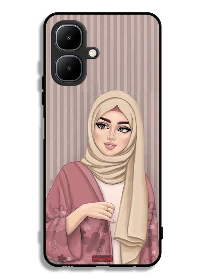 Tolwak Tecno Pop 10 Protective Case Cover Hijab Girl Art