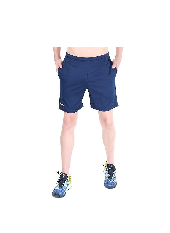 HEAD - HBS-1091 Badminton Shorts |Size: Large | Material: Polyester | Wicking & Cooling properties | Elasticated Waistband | Side Slip in Pockets | Flexible, Breathable and Comfortable - Image 1