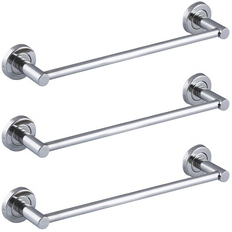 FORTUNE Stainless Steel (Concealed) Towel Bar | Bathroom Towel Rod Holder | Wall Mounted Hand Towel Rail for Kitchen and Washroom | Bathroom Accessories Pack of - (3, 24 INCH) - Image 1