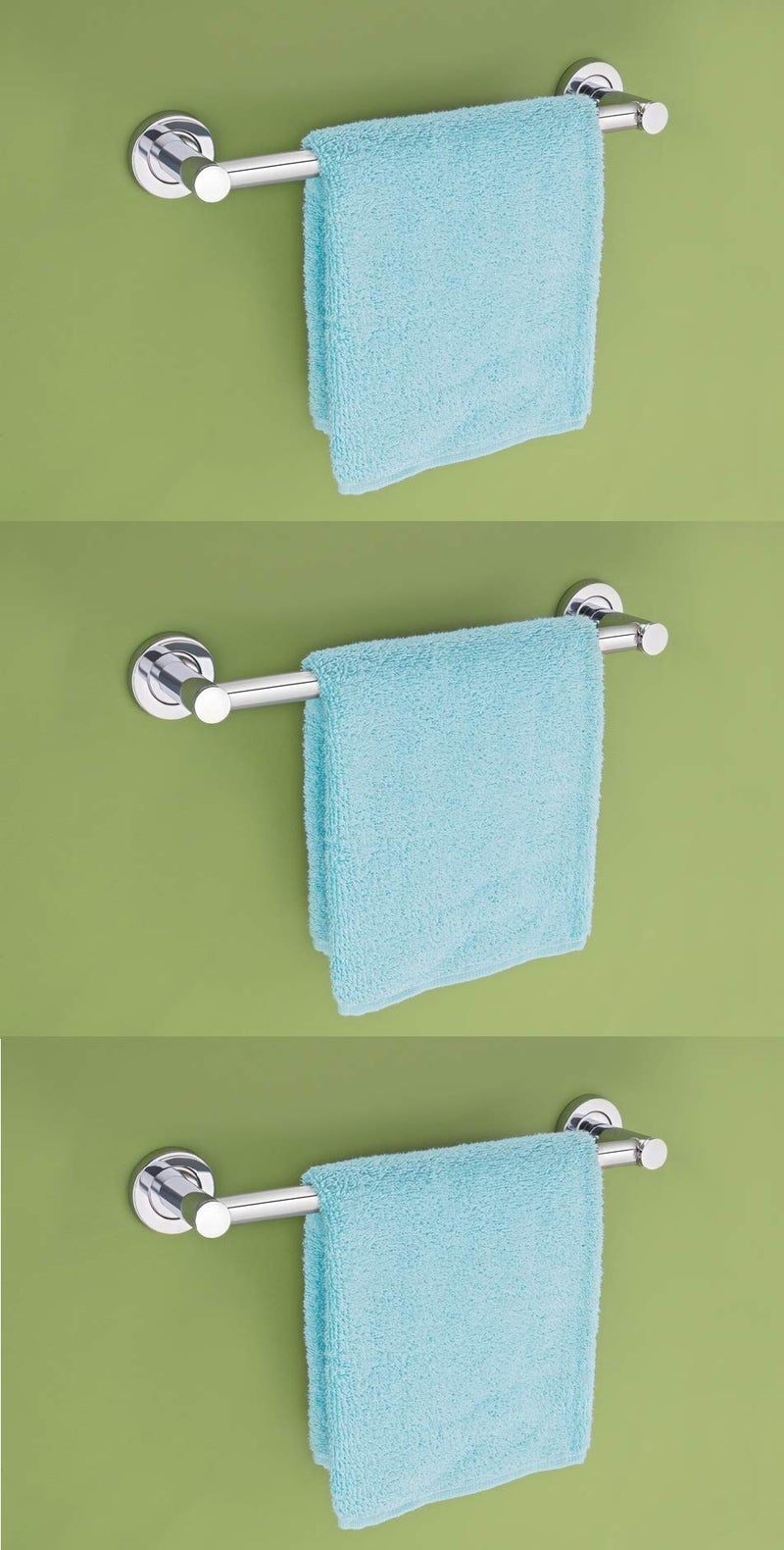 FORTUNE Stainless Steel (Concealed) Towel Bar | Bathroom Towel Rod Holder | Wall Mounted Hand Towel Rail for Kitchen and Washroom | Bathroom Accessories Pack of - (3, 24 INCH) - Image 5
