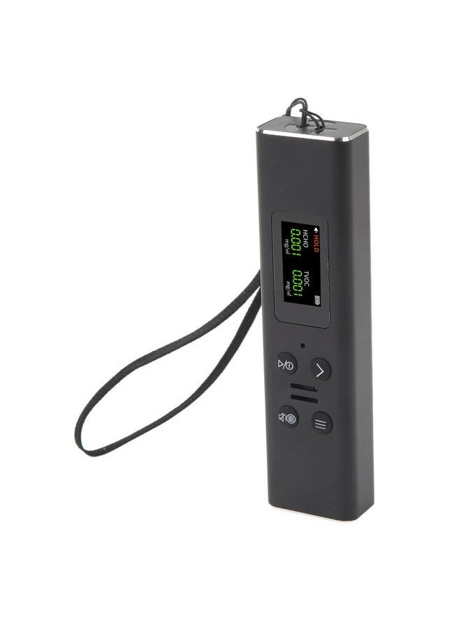 Thoraya Portable Air Quality Detector Highly Accurate Home Portable HCHO Detector Handheld Air Quality Detector Black  - Image 2