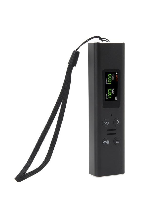 Thoraya Portable Air Quality Detector Highly Accurate Home Portable HCHO Detector Handheld Air Quality Detector Black  - Image 3