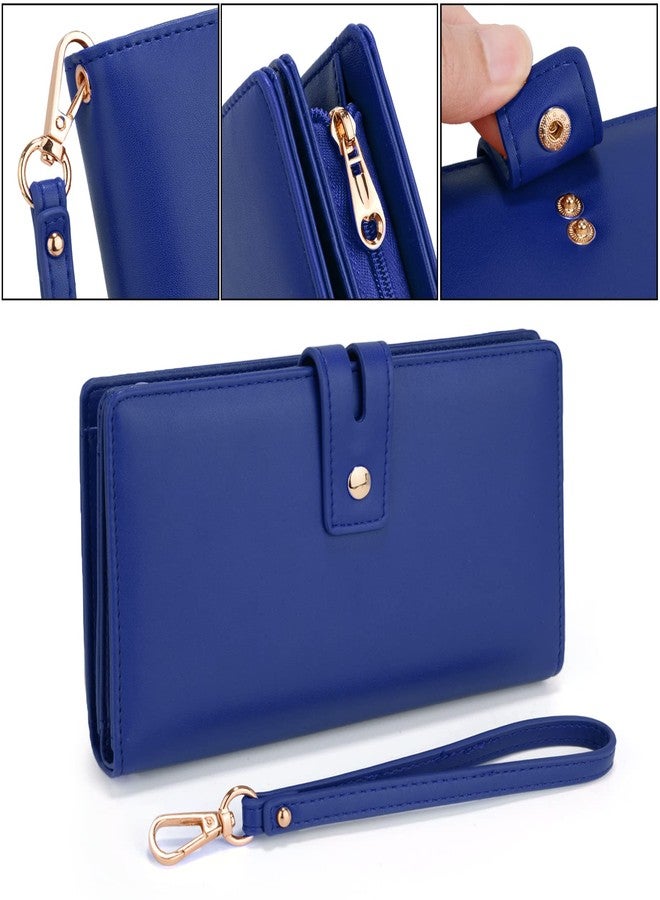 UTO Wristlet Wallet for Women Detachable Checkbook Holder Card Bill Phone Organizer Large Clutch Purse - Image 3