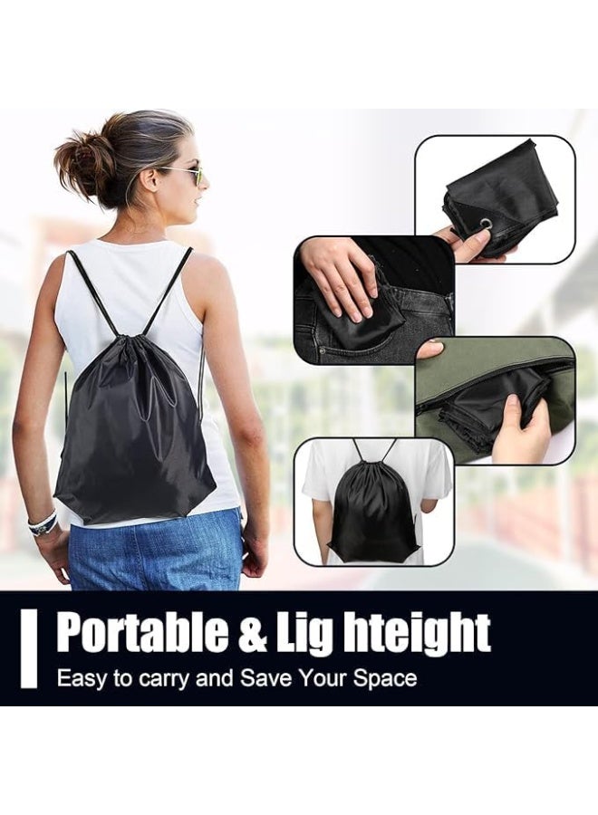 NXT 3 Pcs Drawstring Gym Bag Set - Water Resistant Sport Cinch Sack, Lightweight Unisex Backpack for Gym, Travel, Swimming & Beach - Image 2