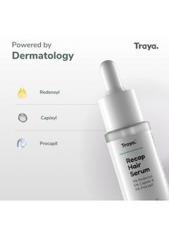 Traya Natural Hair Growth Serum With 3% Redensyl, 5% Capixyl, 3% Procapil For Increasing Hair Thickness, Natural Dht Blocker, For Hair Fall Control & Growth (60Ml)  - Image 3
