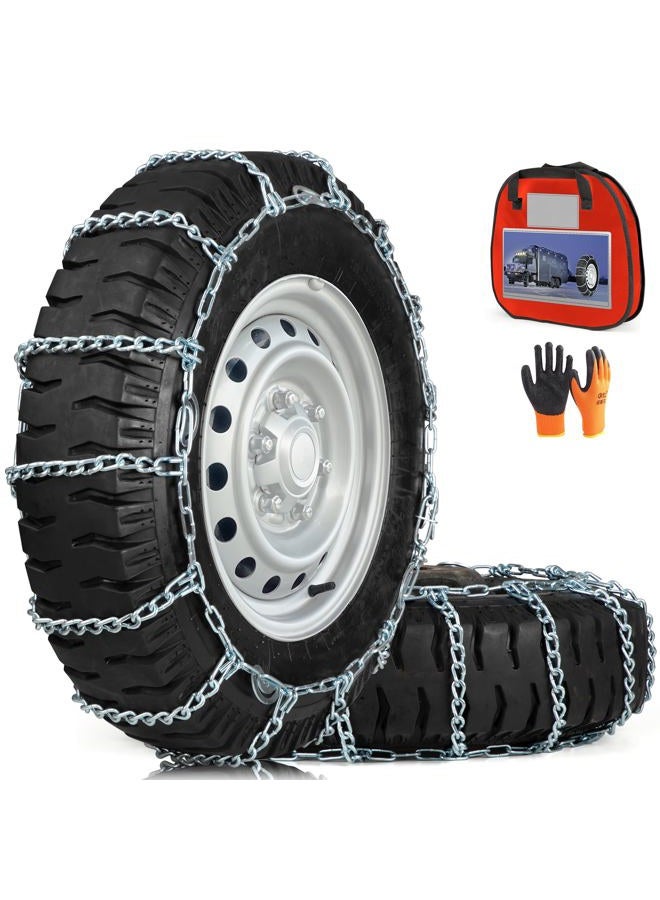 COCO BIRD Heavy Duty Snow Chains Tire Chains for Truck & Light Truck, Durable High Carbon Steel Anti-Slip Design, Set of 2 (220295) - Image 1