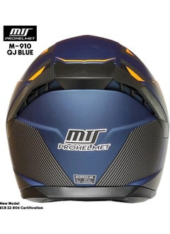 MTS M-910 Full Face Helmet (Blue)  - Image 3