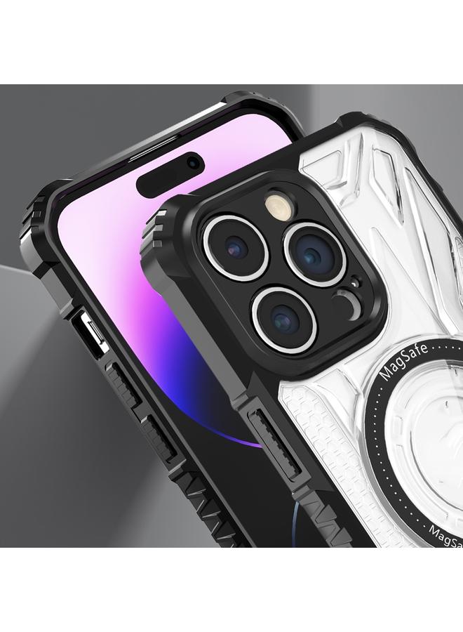 اس-توب جراب لهاتف iPhone 15 Pro Max مزدوج الجوانب غير قابل للانزلاق مصنوع من البولي كربونات والبولي يوريثين الحراري Magsafe جراب هاتف مغناطيسي - Image 4