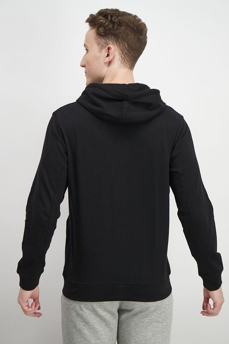 Gazzarrini Men Hooded Brand Logo Sweatshirt, Black - Image 2