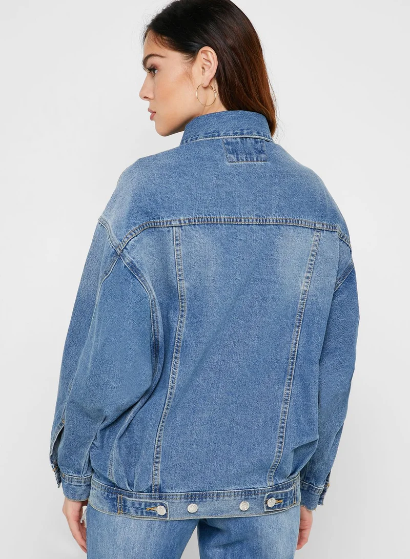 FOREVER 21 Oversized Denim Jacket