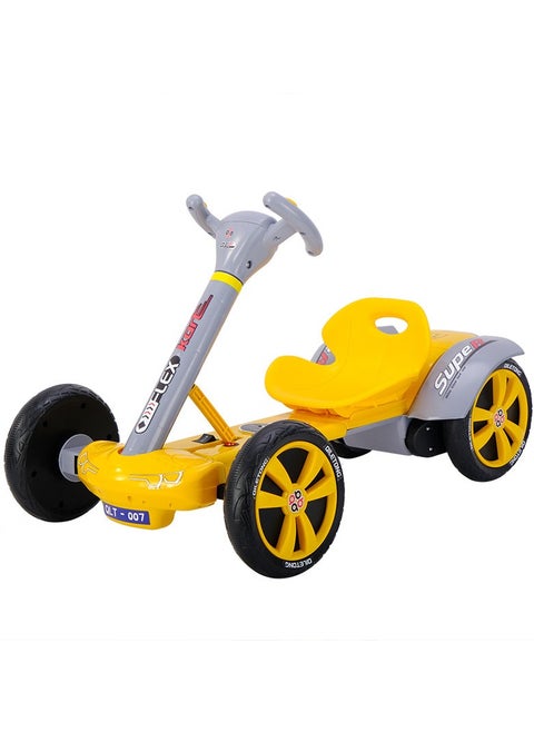 A modern electric racing car for children