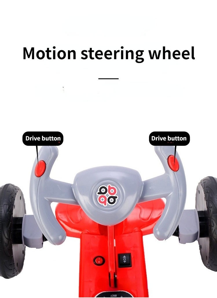 A modern electric racing car for children