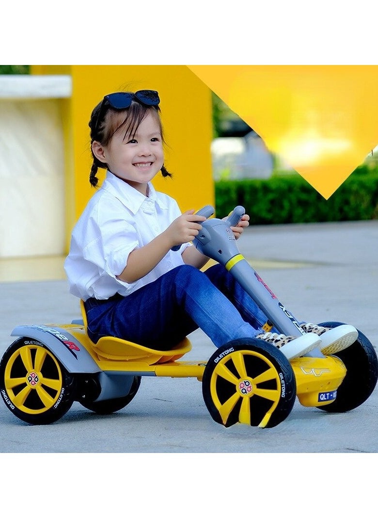 A modern electric racing car for children