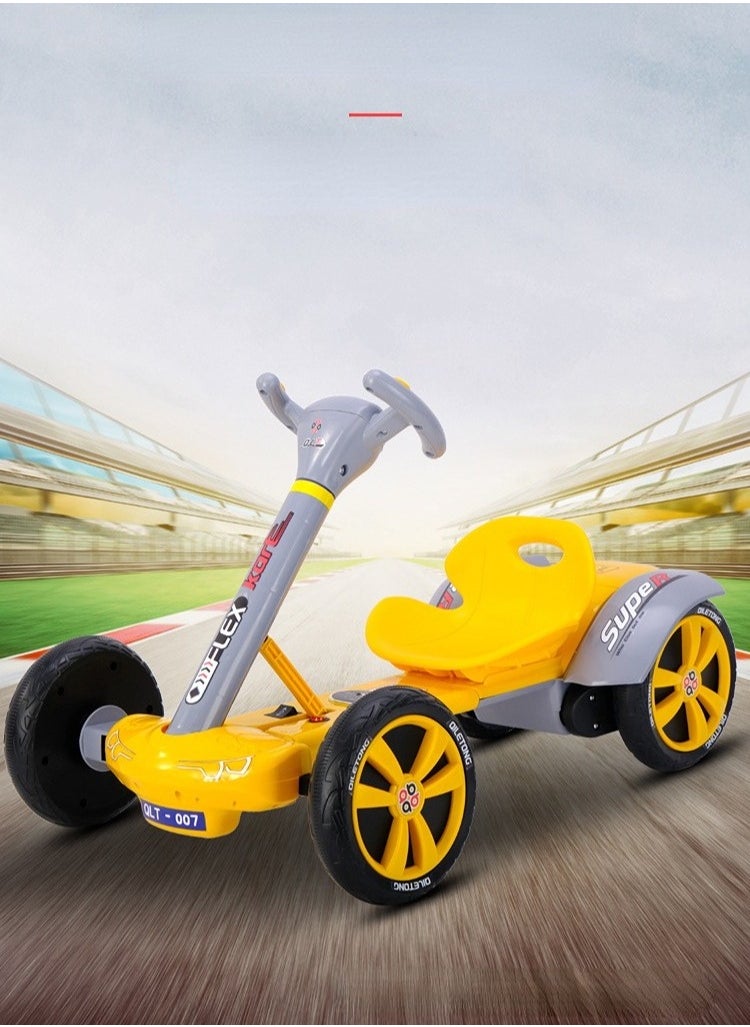 A modern electric racing car for children