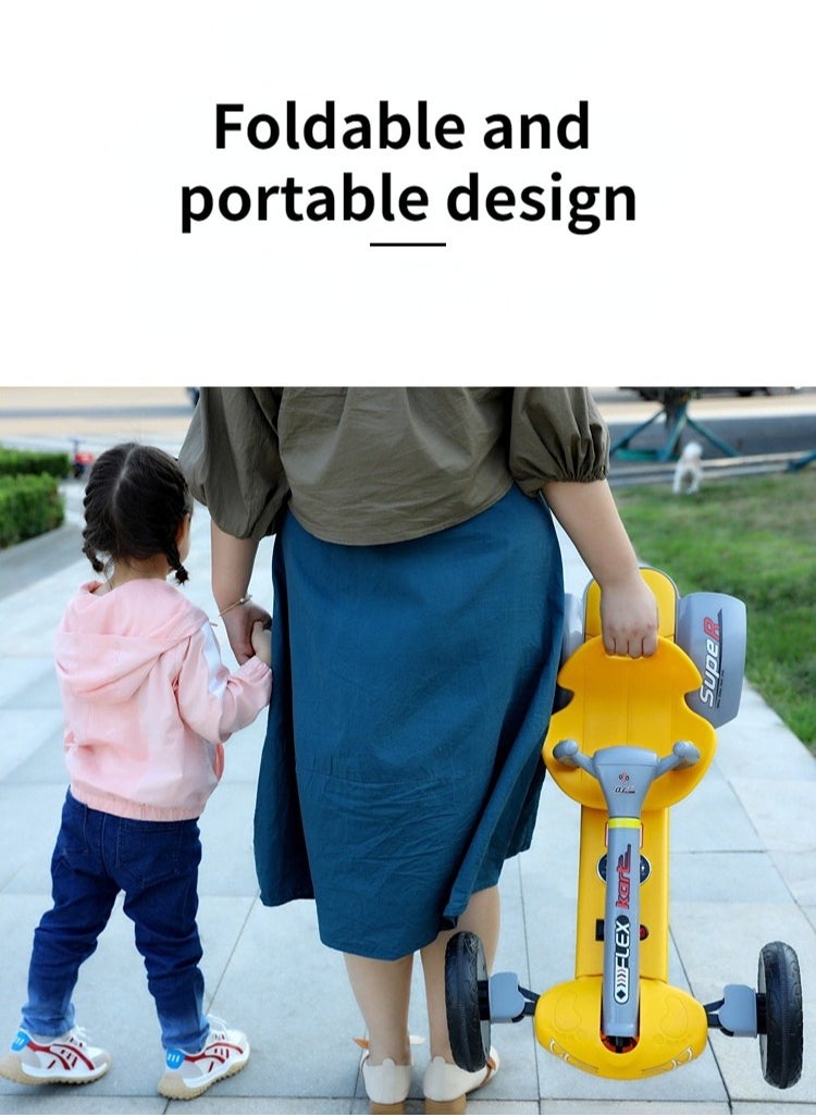 A modern electric racing car for children