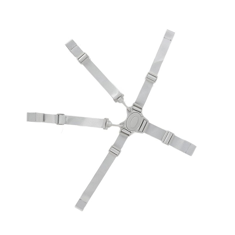 Hozee High Chair Straps 5 Point Baby Harness Easy to Use Sturdy for Stroller for PushchairGray Button 5Point Strap - Image 2