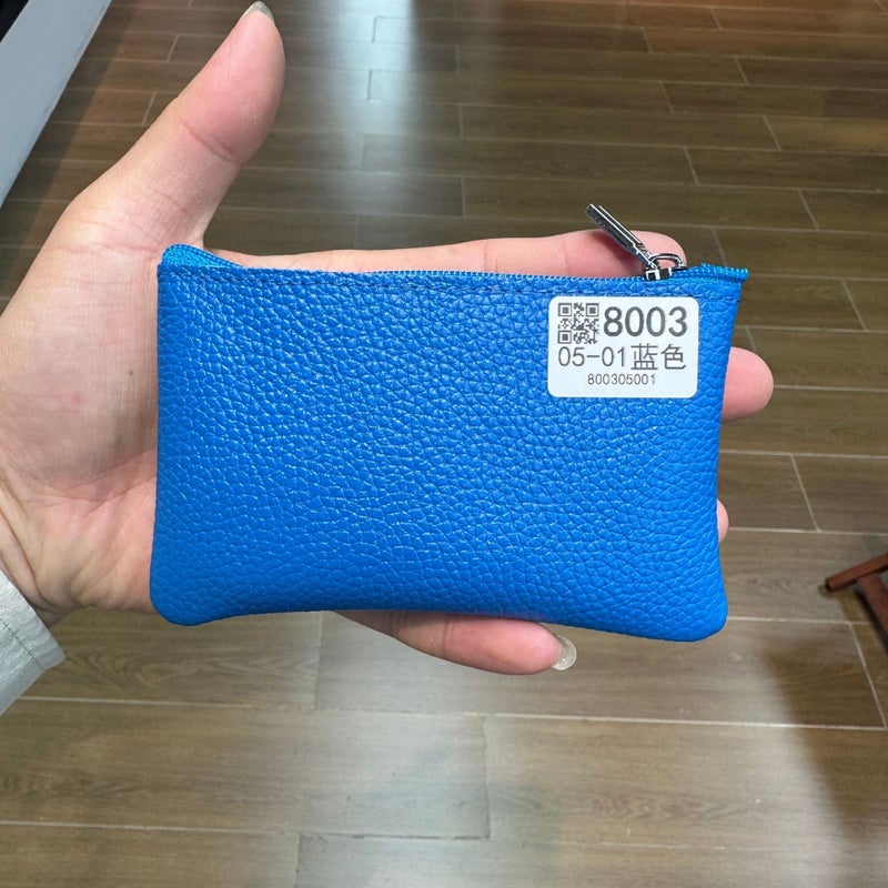 Student Genuine Leather Zipper Coin Purse Children'S First Layer Cowhide Earphone Storage Bag Women'S Small Wallet - Image 1
