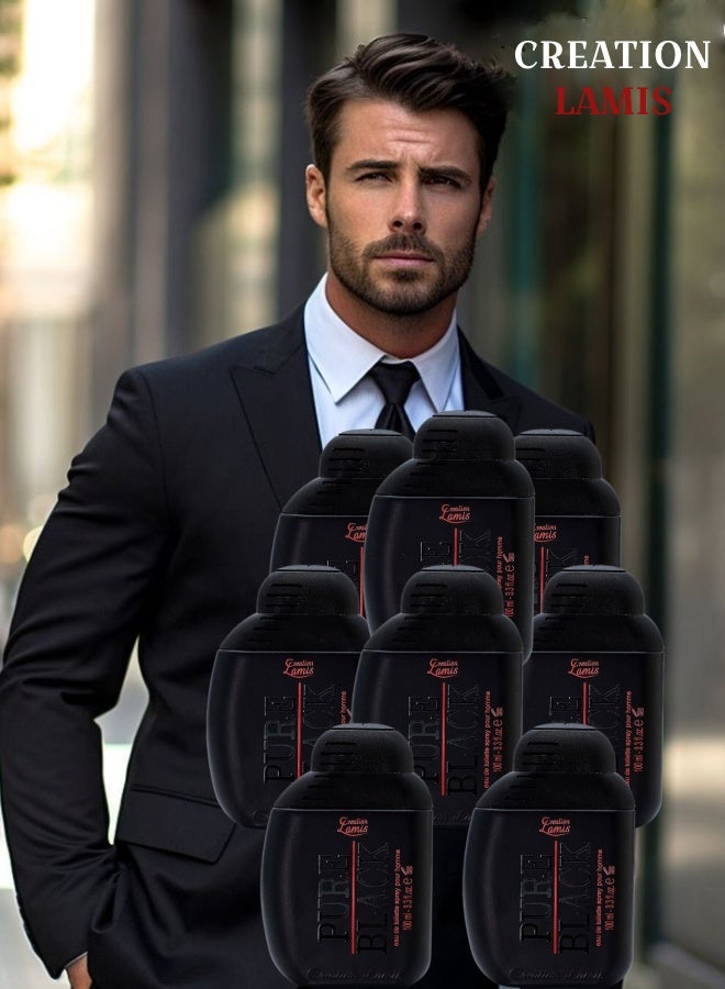 Creation Lamis 8 Pieces Pure Black Perfume 100ML - Image 1