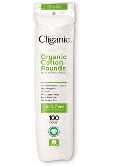 Cliganic Cliganic Organic Cotton Rounds, 100 Count 