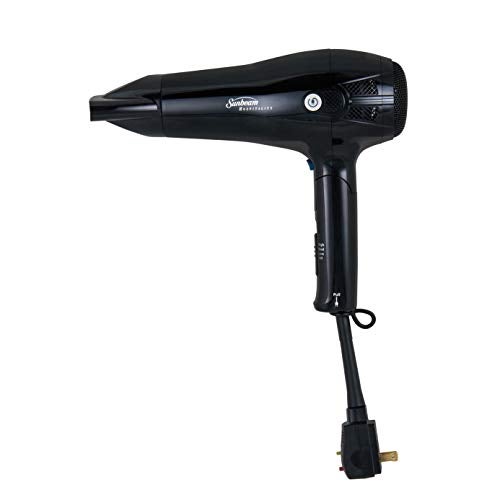 Sunbeam HD3010-005 Retractable Cord Folding Handheld Hair Dryer with Concentrator, 1875 Watts, Cool Shot Button, Tourmaline Ionic, Black - Image 3