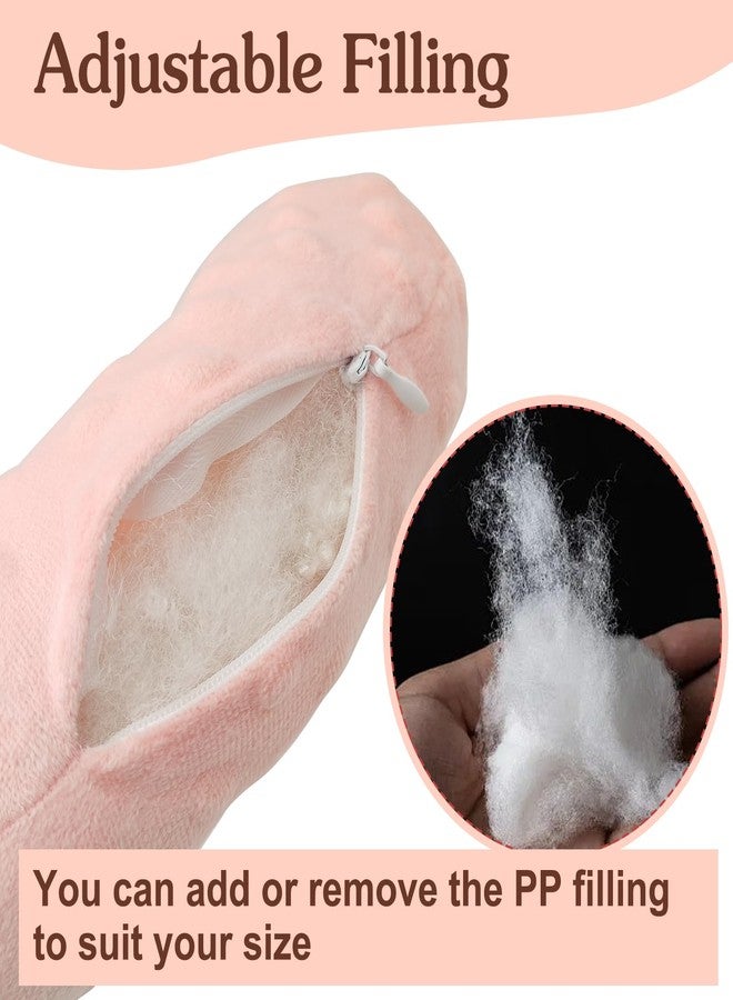 LYMOI Ear Piercing Pillow, Side Sleeper Pillow with an Ear Hole, Ear Protector Pillow for Ear Pain CNH Piercing Pain Relief Sleeping Pressure Sores, Minky Dot (Pink) - Image 5