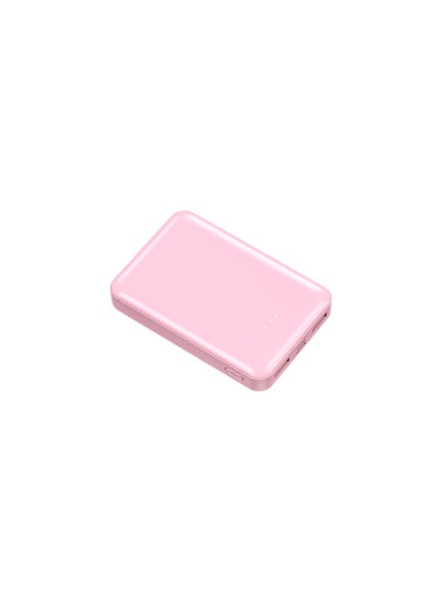 Mini Charging Treasure With Cable Customized 2A Compact Portable Large Capacity 20000 MA Digital Display Mobile Power 1-Color:Pink-Power Capacity:5000 MA