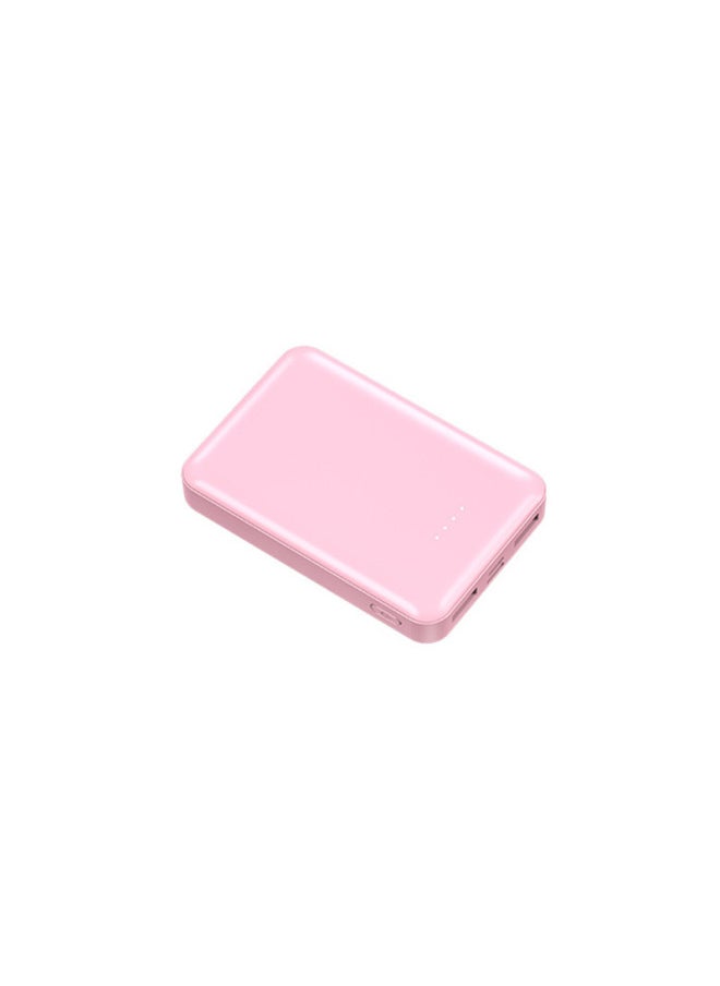Generic Mini Charging Treasure With Cable Customized 2A Compact Portable Large Capacity 20000 MA Digital Display Mobile Power 1-Color:Pink-Power Capacity:5000 MA  - Image 1