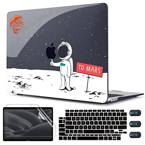 CISSOOK Compatible with MacBook Air 13 inch Case 2021 2020 2019 2018 Release A2337 M1 A2179 A1932, Astronaut Hard Shell Case for MacBook Air 13 Inch with Retina Display and Touch ID, Space Themed Mars - Image 1
