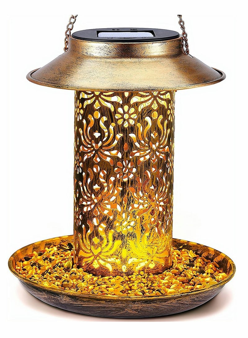 SYOSI Outdoor Bird Feeder Wild Bird Feeder Hanging Bird Seed Feeder Tube Wildlife Food Holder Cage Feeding Container with Hanger for Outdoor Bird Watching Garden Yard Ornament Bird Lovers Gift - Image 1