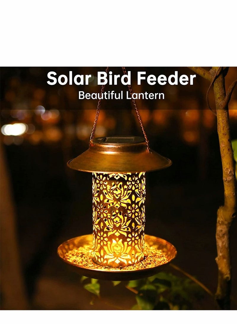 SYOSI Outdoor Bird Feeder Wild Bird Feeder Hanging Bird Seed Feeder Tube Wildlife Food Holder Cage Feeding Container with Hanger for Outdoor Bird Watching Garden Yard Ornament Bird Lovers Gift - Image 2