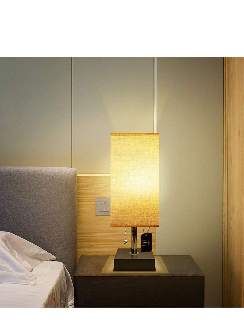 Sharpdo Vintage Bedside Lamp with USB Charging | Soft Eye-Care - Image 3