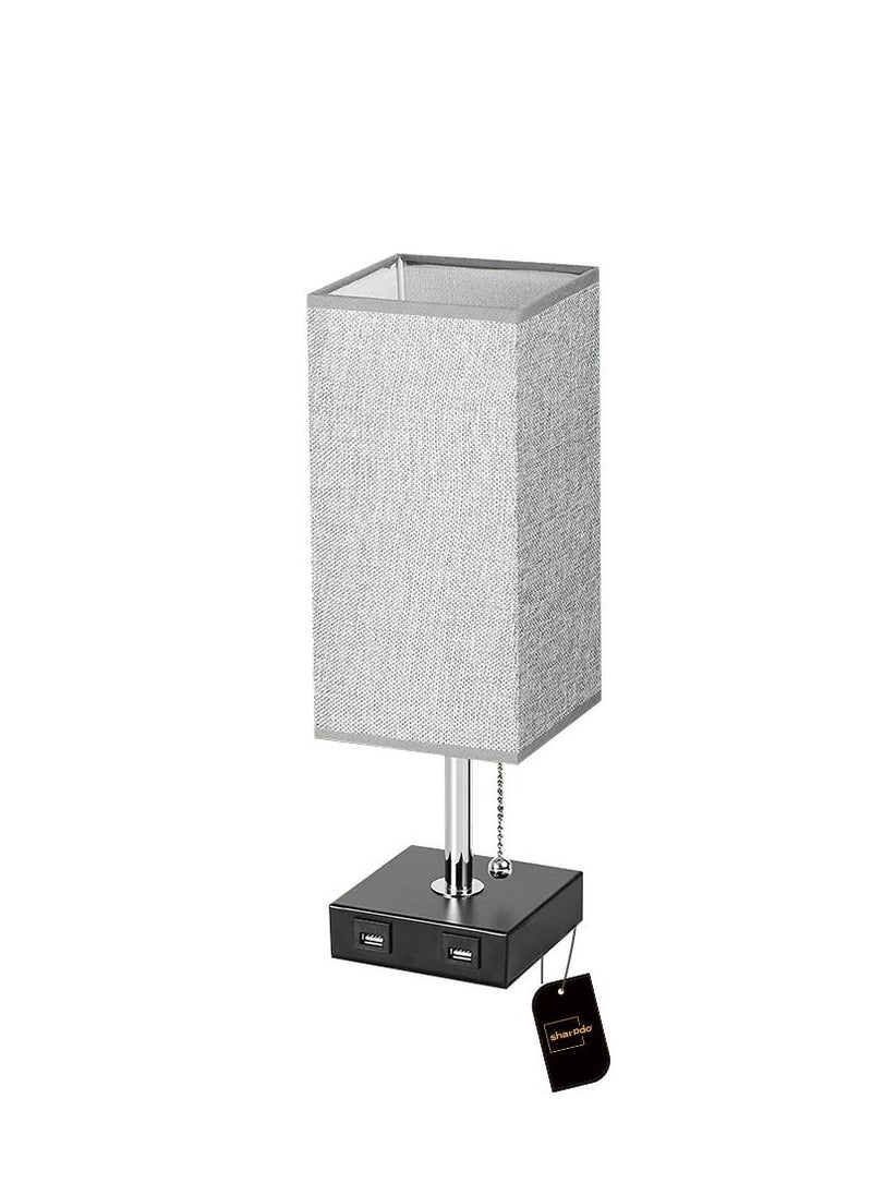 Sharpdo - Usb Charging Cloth Cover Table Lamp - Image 1