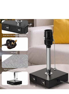 Sharpdo Usb Charging Cloth Cover Table Lamp  - Image 4