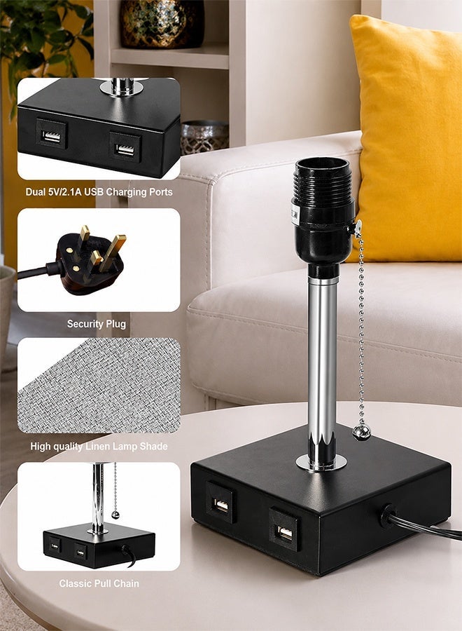 Sharpdo Bedside Lamp USB Charging Ports Multiple 2700K-5400K Lighting Colors Table Lamp Eye Care LED Desk Lamp for Bedroom Living Room Home Decor - Image 3