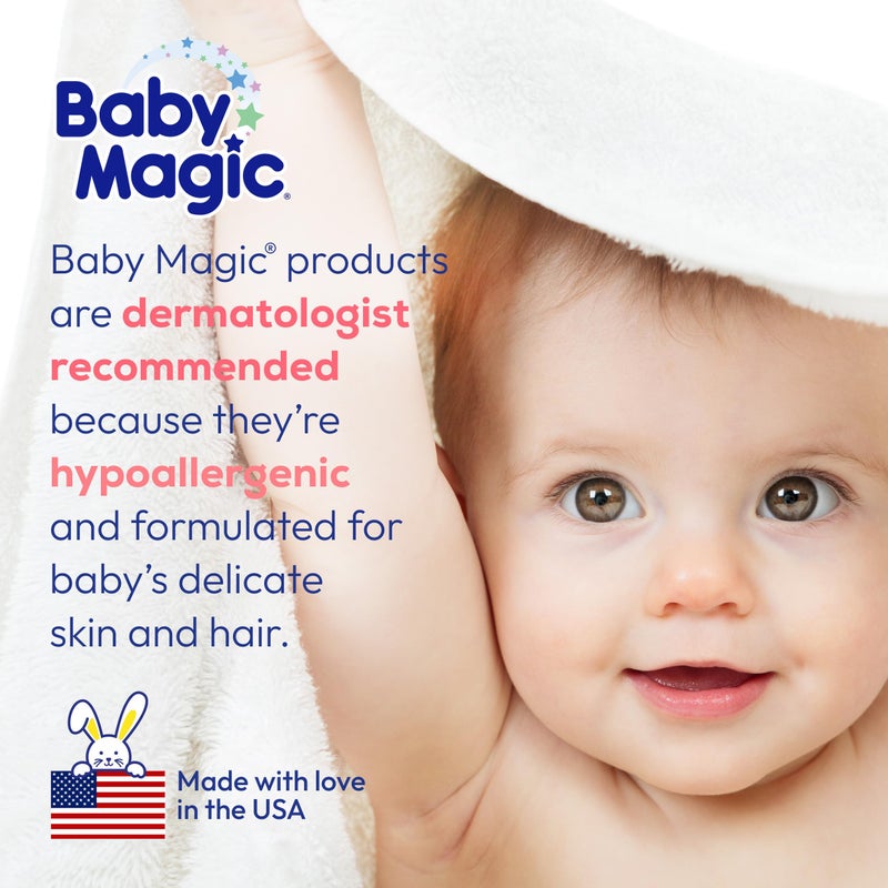 Baby Magic Gentle Baby Lotion, Vitamins & Aloe, Free of Parabens, Phthalates, Sulfates and Dyes, Camellia Oil & Marshmallow Root Original Scent, 16.5 Fl Oz - Image 4